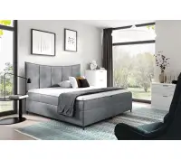 PRATO K7 sypialniane łóżko kontynentalne 200x200 z pojemnikiem